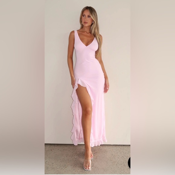 Dresses & Skirts - Chic Light Pink Sleeveless Maxi Dress